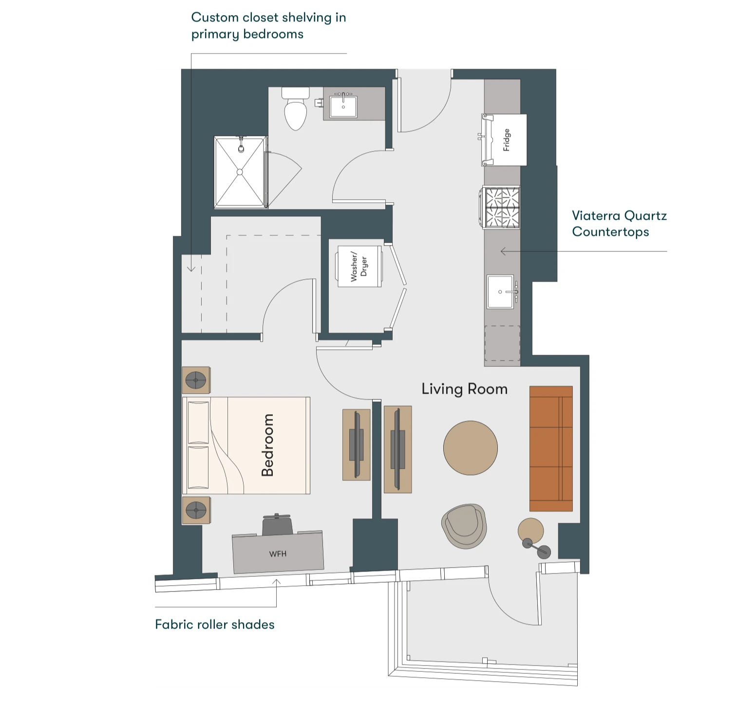 Unit 1511 floor plan