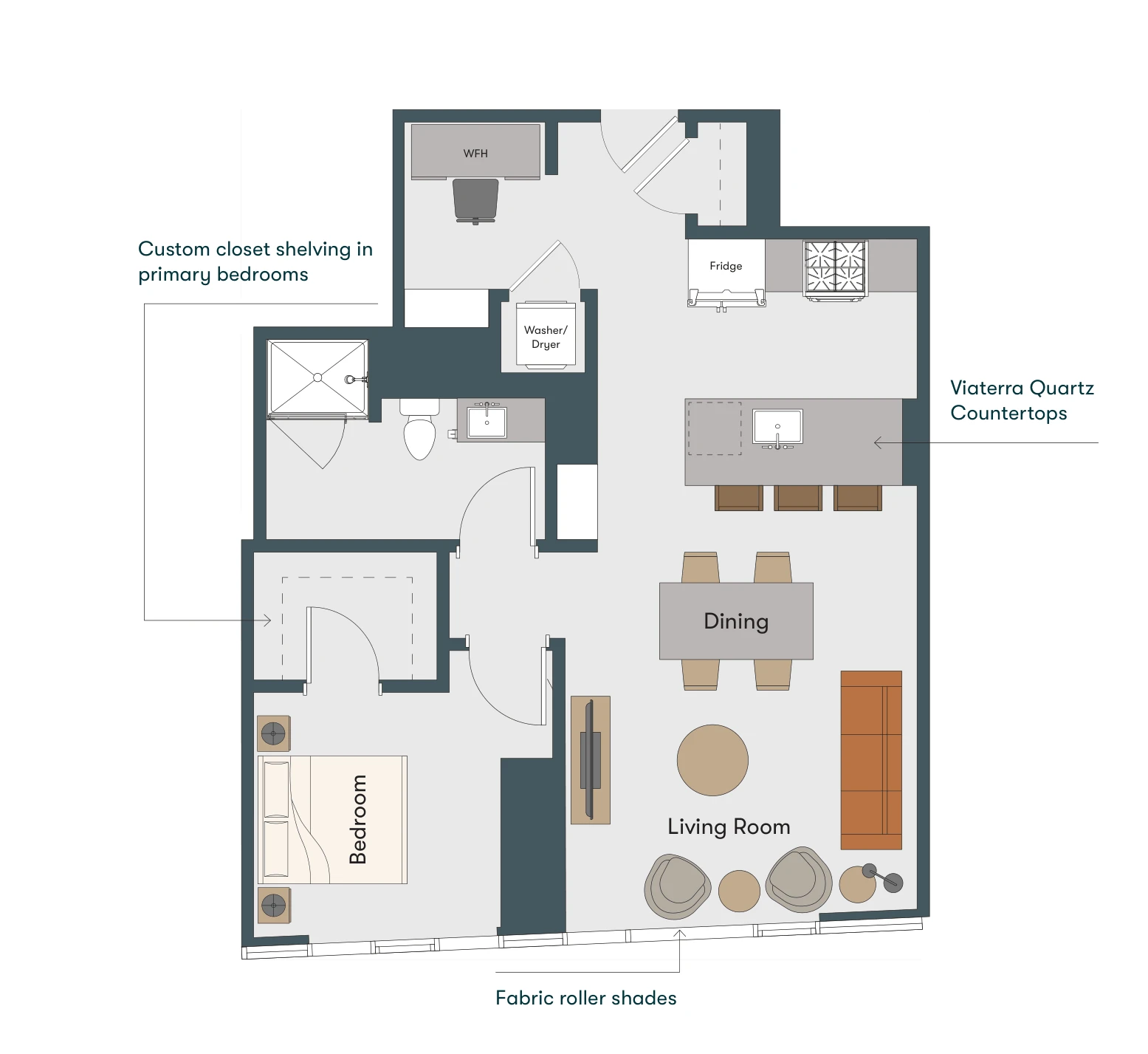 Unit 1705 floor plan