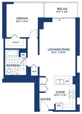 Unit 2012 floor plan