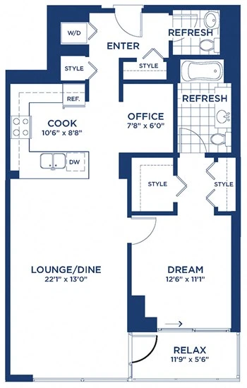 Unit 906 floor plan