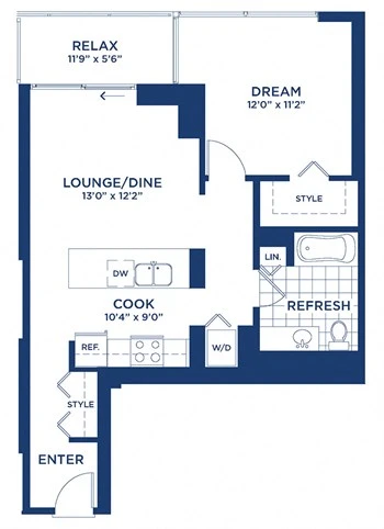 Unit 1301 floor plan