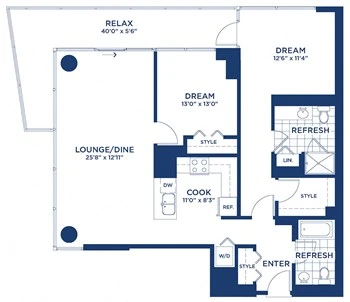 Unit 1703 floor plan