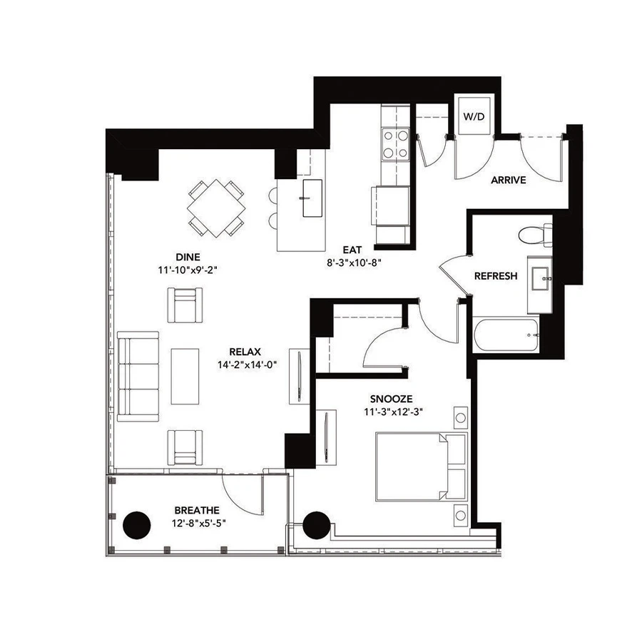 Unit 0701 floor plan