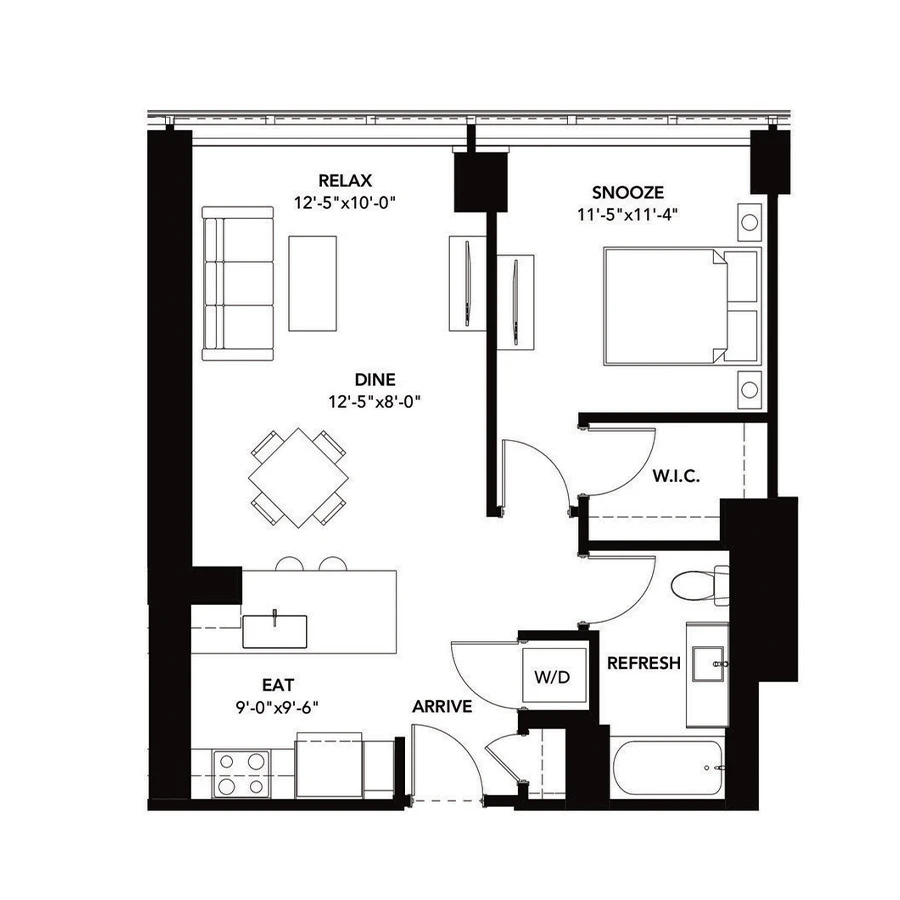 Unit 1214 floor plan
