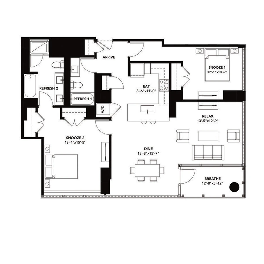 Unit 1117 floor plan