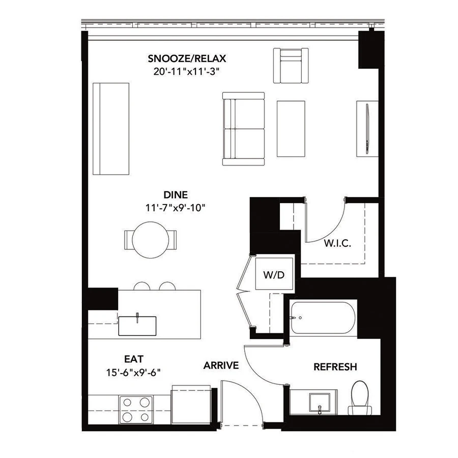 Unit 0610 floor plan