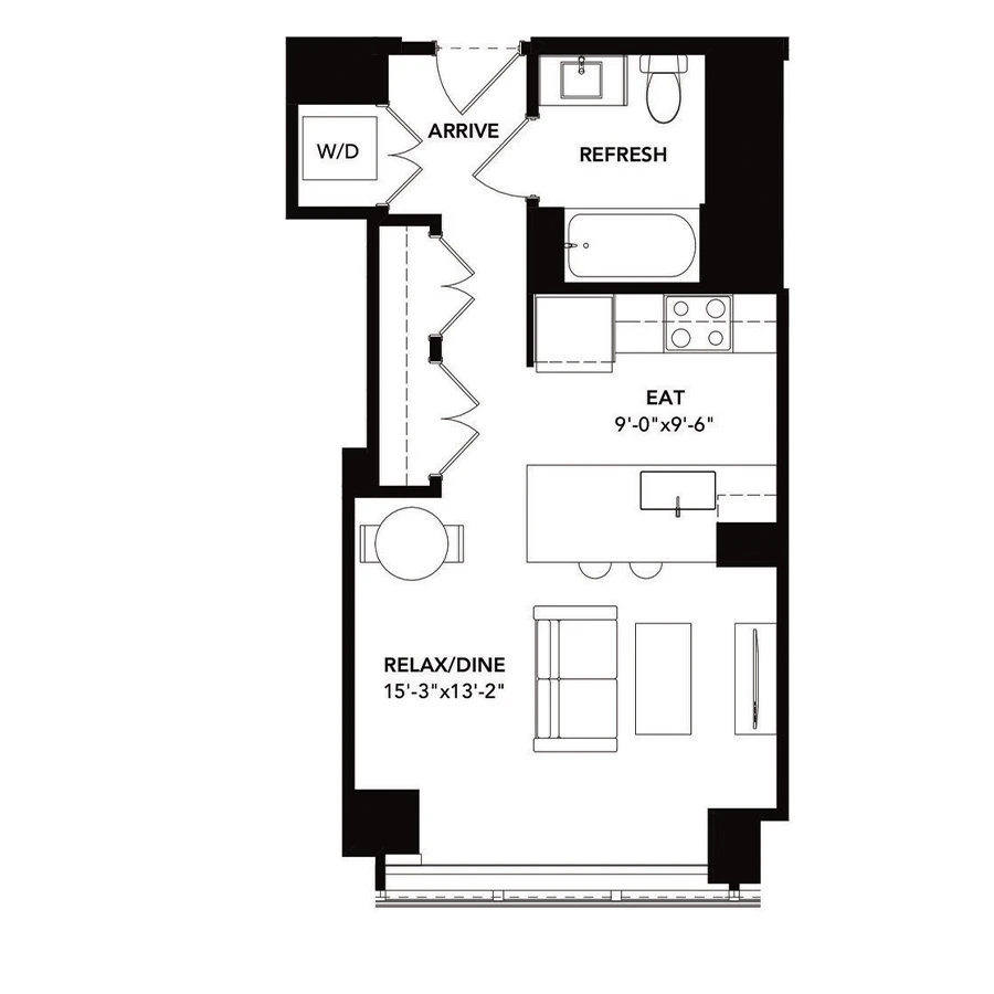 Unit 1705 floor plan
