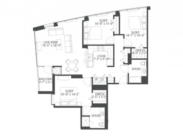 Unit 710 floor plan