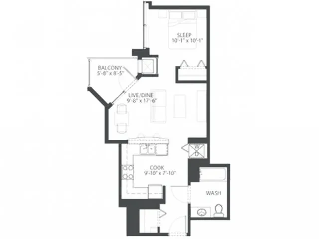 Unit 312 floor plan