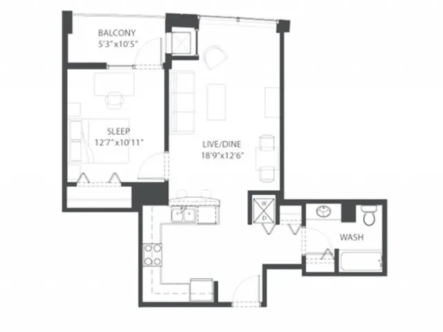 Unit 204 floor plan