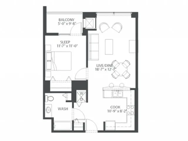 Unit 216 floor plan