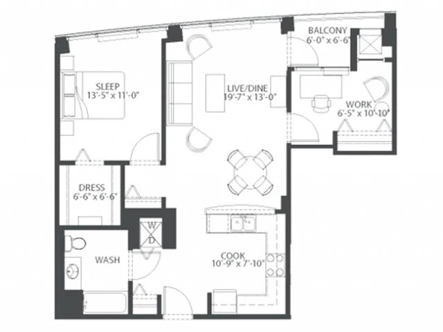 Unit 213 floor plan