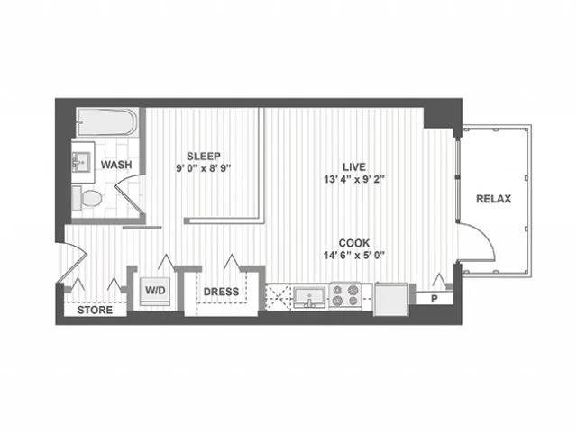 Unit 415 floor plan