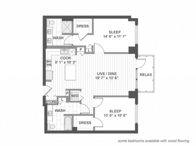 Unit 304 floor plan