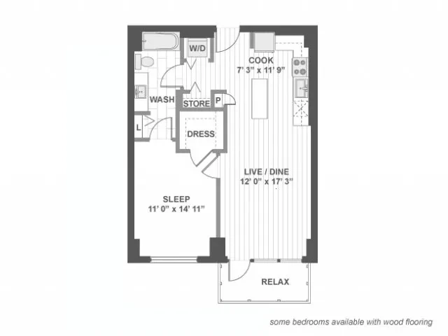 Unit 219 floor plan