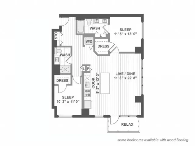 Unit 308 floor plan