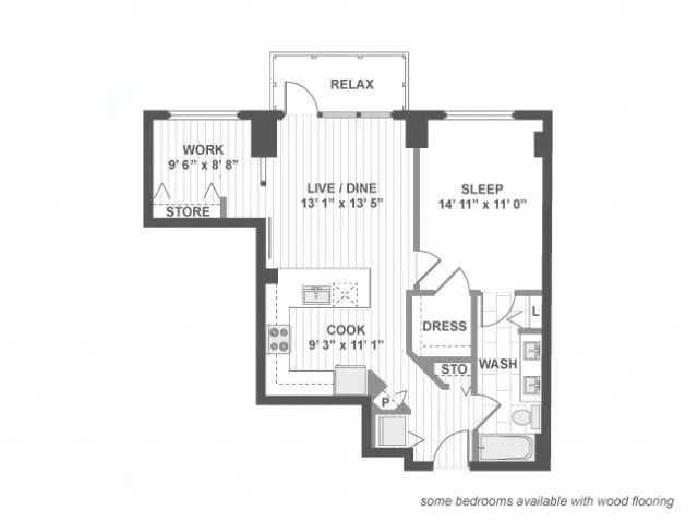 Unit 509 floor plan