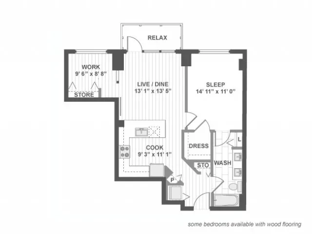 Unit 509 floor plan