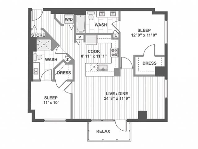 Unit 920 floor plan