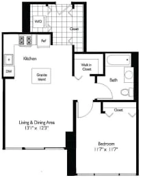 Unit T-4406 floor plan