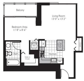 Unit S-4003 floor plan