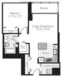 Unit S-2905 floor plan