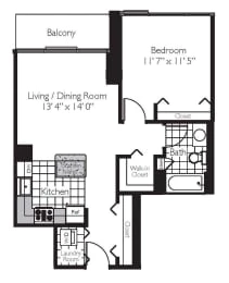 Unit S-3807 floor plan