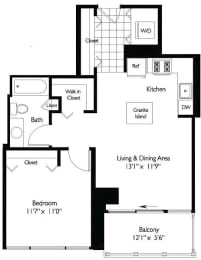Unit T-4408 floor plan