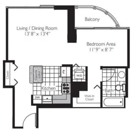 Unit S-4209 floor plan
