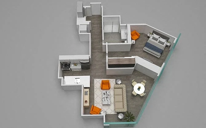 Unit 2910 floor plan
