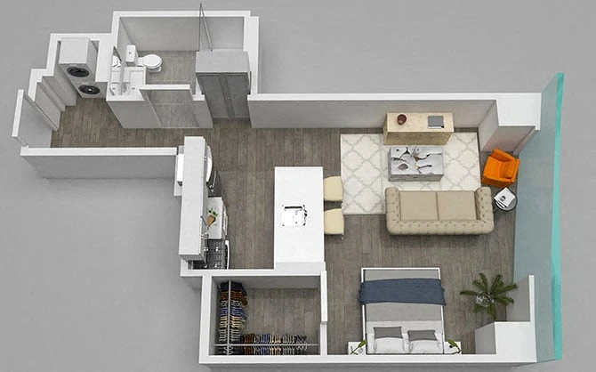 Unit 1506 floor plan