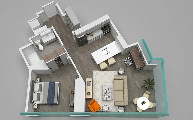 Unit 709 floor plan
