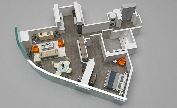 Unit 3004 floor plan