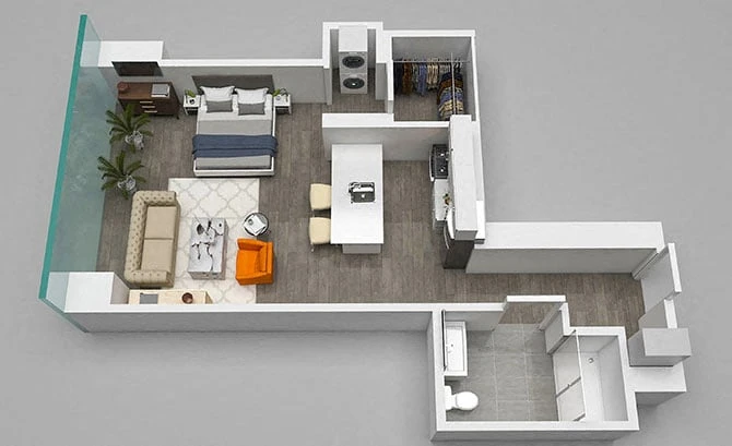 Unit 1212 floor plan