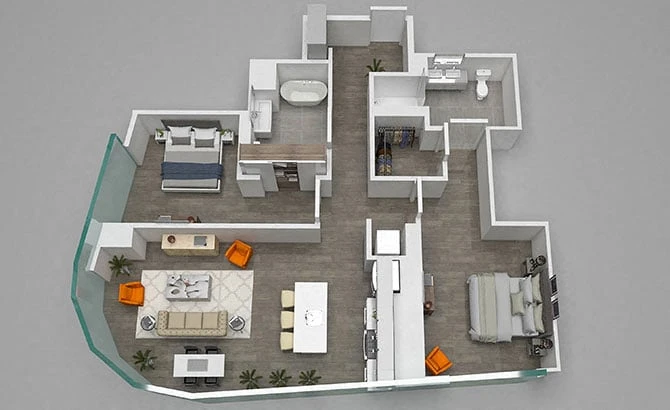 Unit 808 floor plan