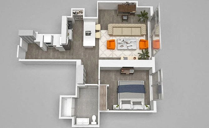 Unit 801 floor plan