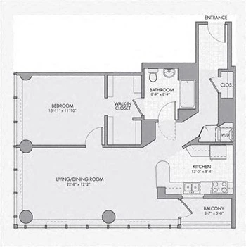Unit 00-0703 floor plan