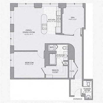 Unit 00-2305 floor plan