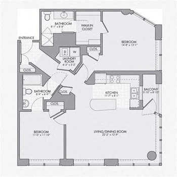 Unit 00-2109 floor plan