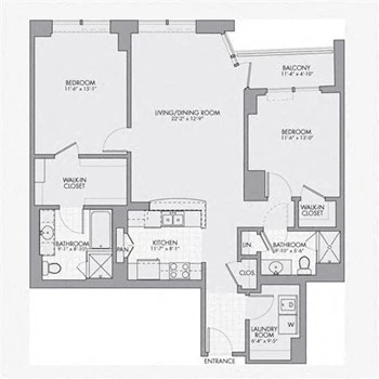 Unit 00-2906 floor plan