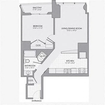 Unit 00-0907 floor plan