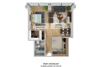 Unit 2704 floor plan