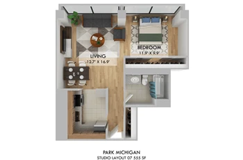 Unit 1507 floor plan