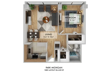 Unit 1106 floor plan