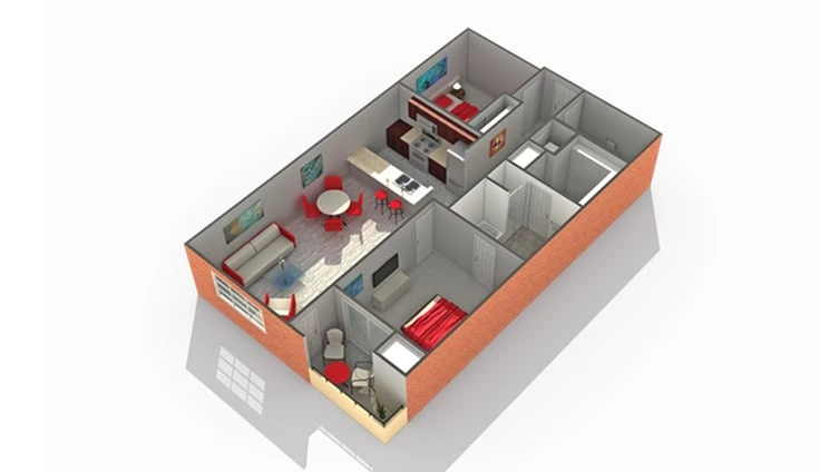 Unit 405 floor plan