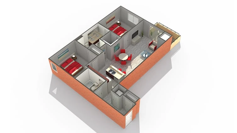 Unit 520 floor plan