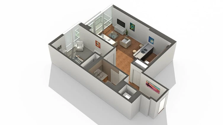 Unit 0709T floor plan