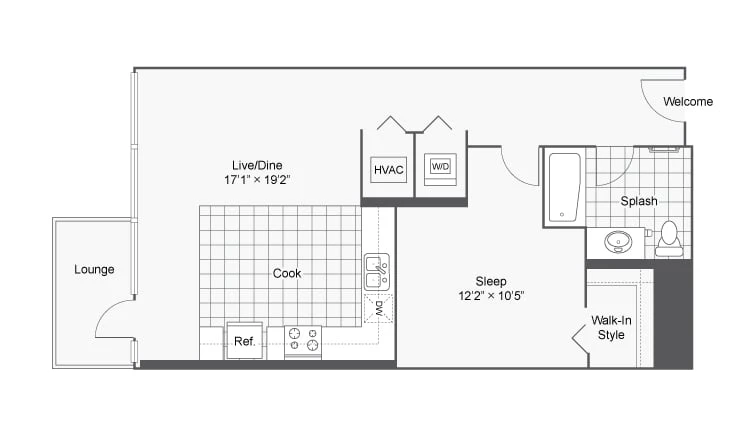 Unit 0603L floor plan