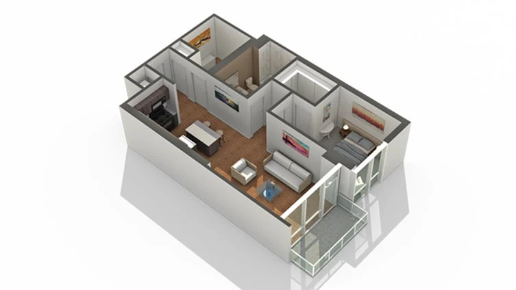 Unit 1402T floor plan