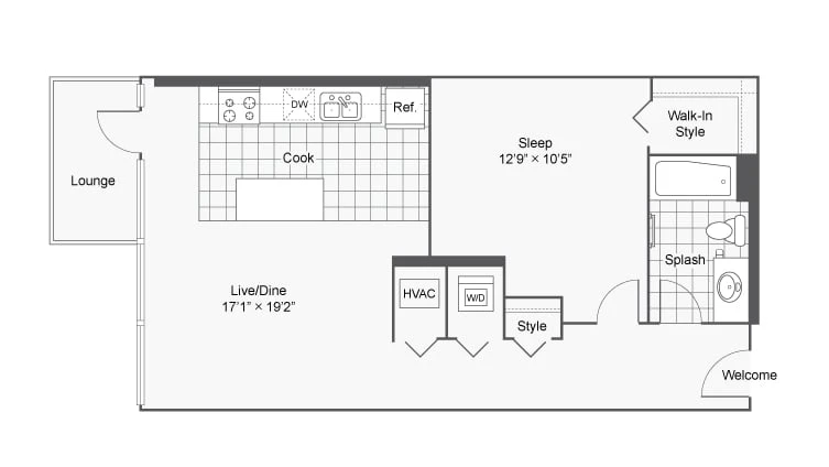 Unit 0304L floor plan